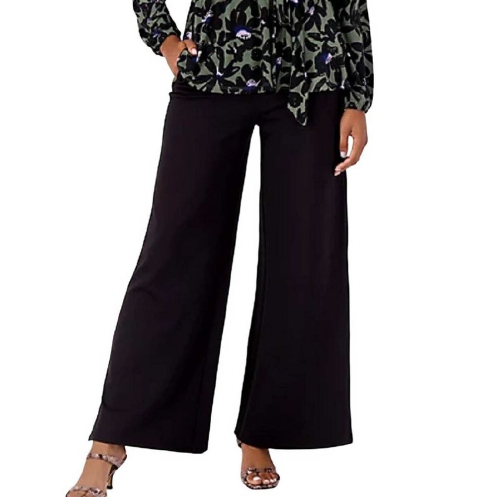 Girl With Curves Petite Ponte Wide Leg Pant 2X PETITE (303)